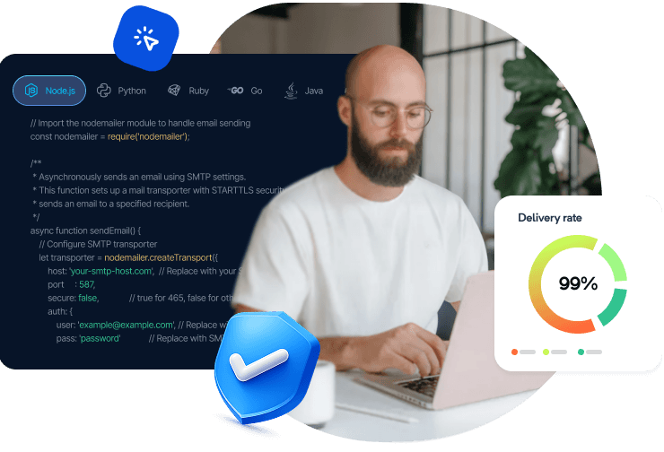 Email API - Code integration and high deliverability