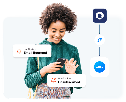 Real-time bounce and unsubscribe callbacks