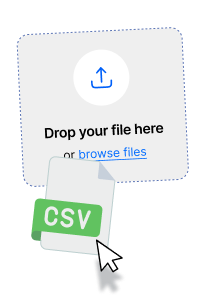 SMTP verification - Drop your file here