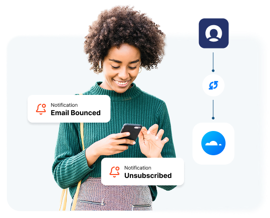 Real-time bounce and unsubscribe callbacks