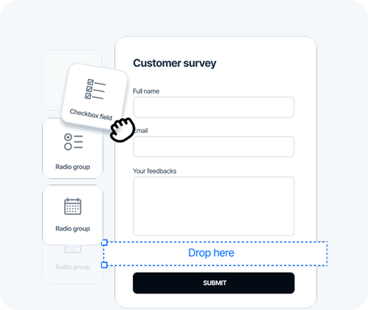 Drag-and-drop form builder