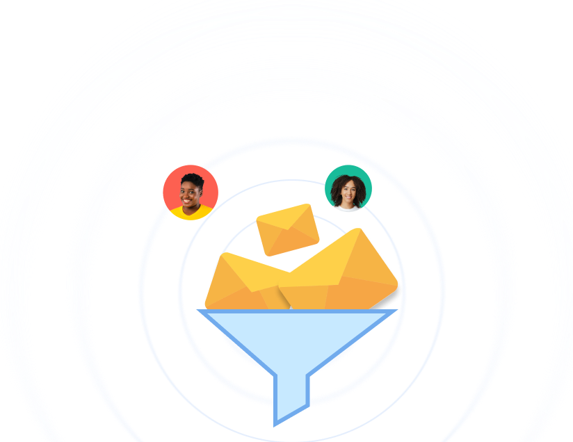 Segmentation funnel illustration